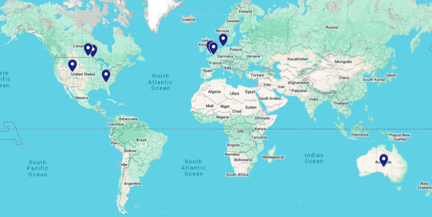 Zip Xpress Global Logistics Map